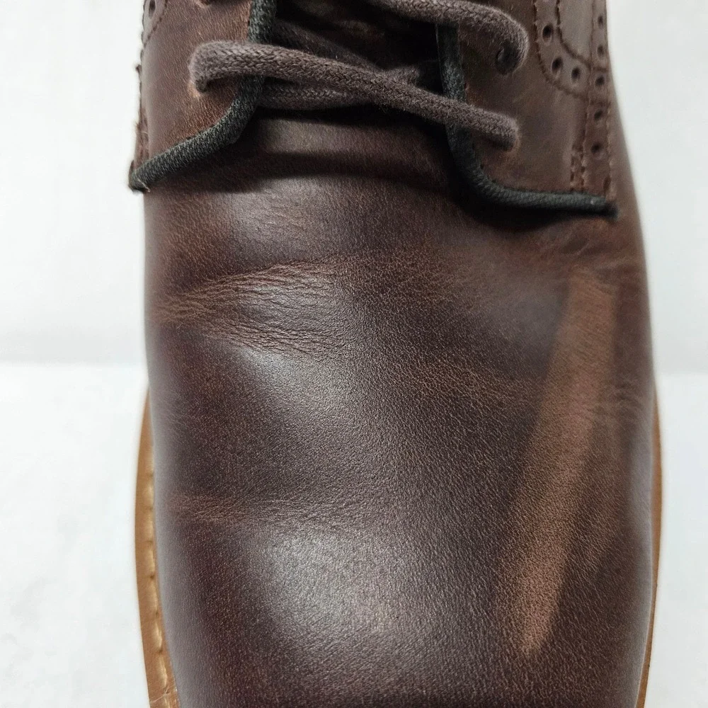 Cole Haan Go-To Plain Toe Oxford Shoes C35083‎ Dark Coffee Leather Men's Size 8